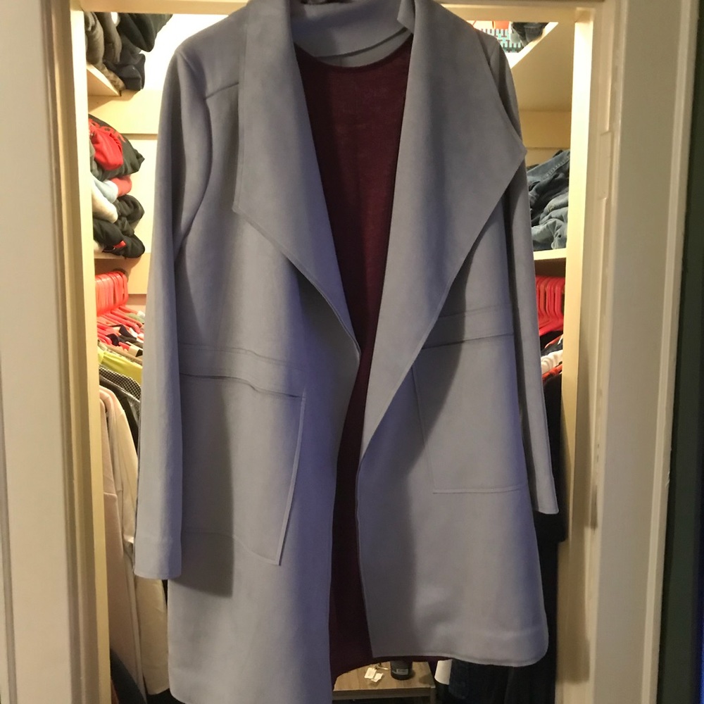 Suede jacket gray
